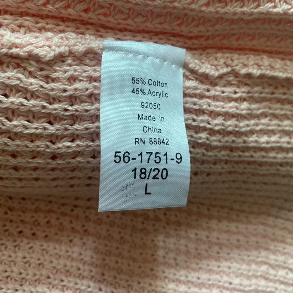 WOMEN WITHIN Pink Turtleneck Sweater, Large 18/20